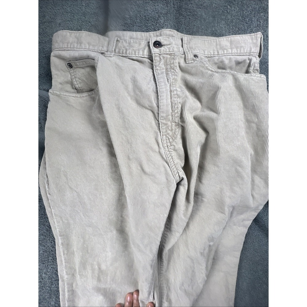 J Crew Vintage Cord Pants Men's 36 x 32 Tan/khaki Straight Leg Corduroy TS-1129A